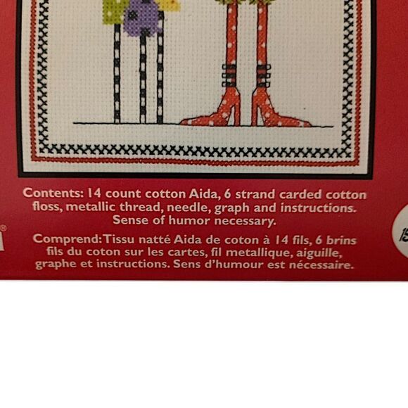 Dolly Mamas Counted Cross Stitch Kit Santa Define Naughty 019 0418 NEW Janlynn - Picture 5 of 16